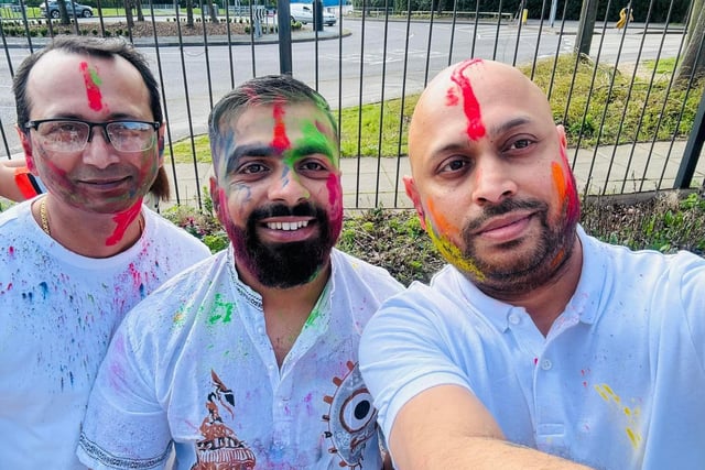 Bhupal, Guddu and Joy Ghosh celebrate the Festival of Colours, also known as Holi. It is a sacred and ancient tradition of Hindu's.