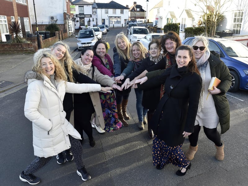 Alverstoke village has a high percentage of female business owners.
Pictured is: Just some of the business owners in Alverstoke village.
Picture: Sarah Standing (180124-5227)
