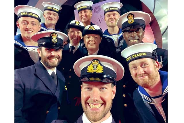 Crew from HMS Dragon attend the premiere of the latest James Bond caper, No Time To Die. Picture: Royal Navy