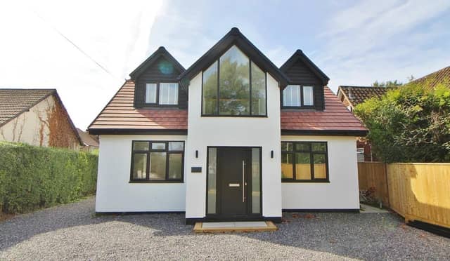 This property comes with four bedrooms, four bathrooms and two reception rooms as well as a spacious garden and private parking.
