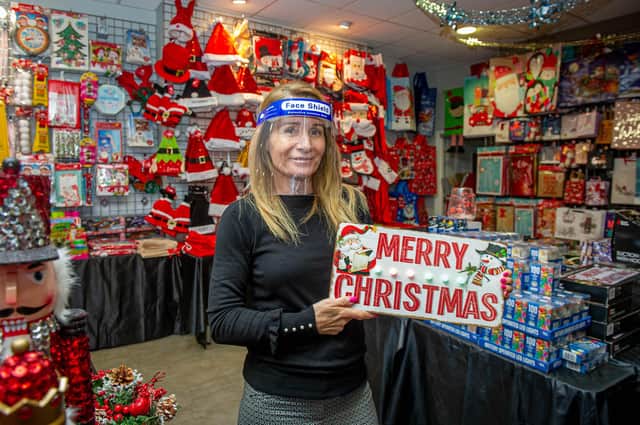 Keiley McCowen of the Christmas shop in Cascades .
Picture: Habibur Rahman