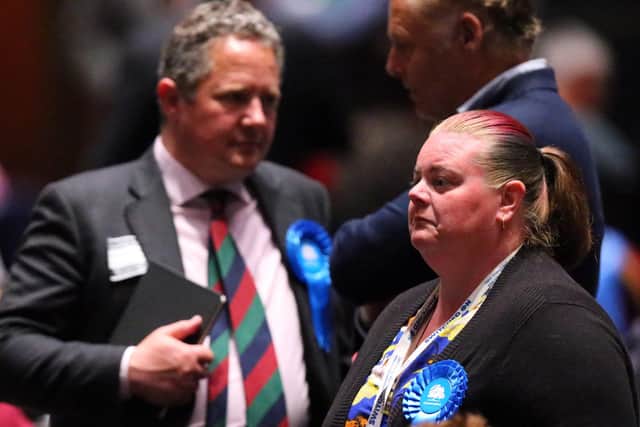 Solemn Tory faces on election night in Portsmouth
Picture: Chris Moorhouse (jpns 050522-30)