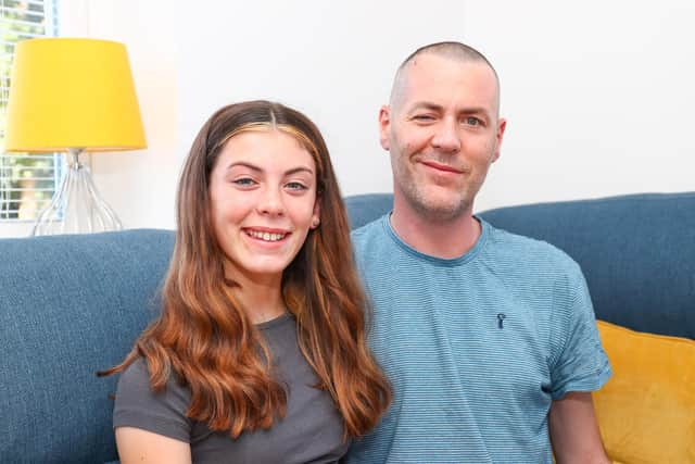 Paul Killpatrick with his daughter Seren.
Picture: Stuart Martin (220421-7042)