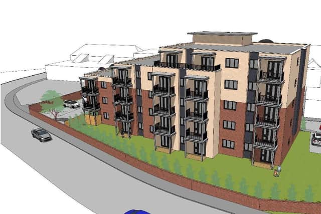Artist's impression of the proposed new homes