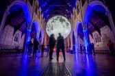 People looking at the Museum of The Moon installation at St Marys Church, Fratton, Portsmouth
Picture: Habibur Rahman