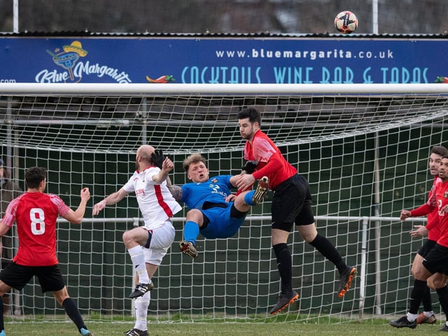 Horndean on the attack. Picture: Keith Woodland