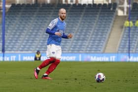 Connor Ogilvie featured in the second half of Pompey's 1-0 win over Europa FC.