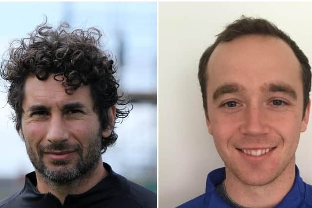 Head of football operations, Roberto Gagliardi, left, joined Pompey in 2018 with head of recruitment Phil Boardman arriving in 2017.
