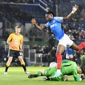 Former Crystal Palace striker Sam Folarin has impressed at Pompey since signing following a successful trial. Picture: Colin Farmery