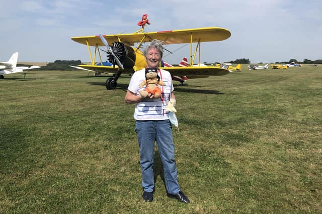 Anne English, 81, took on a wing walk for a birthday surprise