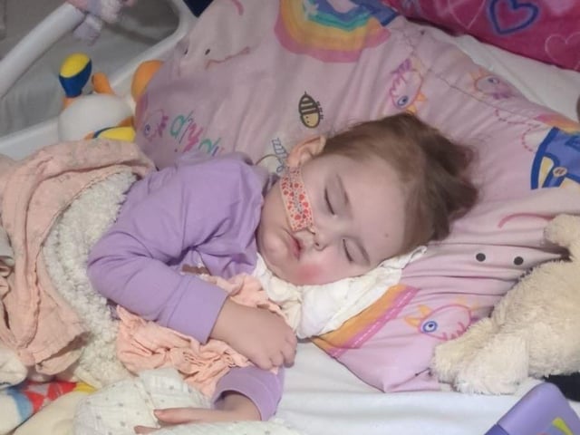 Dulcie is receiving three years of treatment to help beat B-lymphoblastic lymphoma
