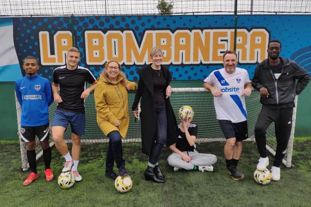 From left - Joe Afrifa, Dan Sibley (personal advisor), Councillor Suzy Horton, Sarah Daly (director for children, families and education at PCC), Jason Lang (personal advisor) and Mike Wiggins (personal advisor)