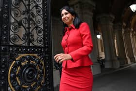 Home secretary Suella Braverman said: “='Many of them are facilitated by criminal gangs. Some are members of criminal gangs.' Picture: Justin Tallis/AFP via Getty Images