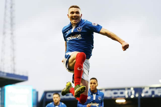 Caolan Lavery scored four goals in 12 games during an impressive loan period with Pompey which ended in January 2016. Picture: Joe Pepler