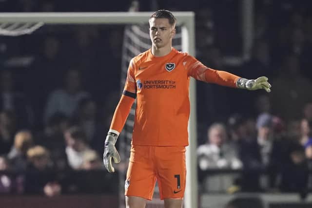 Josh Griffiths has revealed he is yet to talk to new West Brom boss Carlos Corberan over his Pompey future.