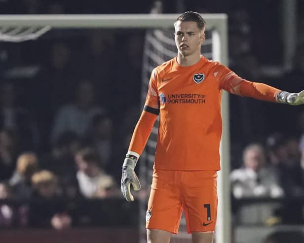 Josh Griffiths has revealed he is yet to talk to new West Brom boss Carlos Corberan over his Pompey future.