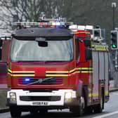 Emergency personnel saved nine kittens and a guinea pig as they extinguished the house fire in Bransgore, New Forest. Pictured: Hampshire Fire and Rescue fire engine, Winston Churchill Avenue, Portsmouth. Picture: Chris Moorhouse (240119-9).