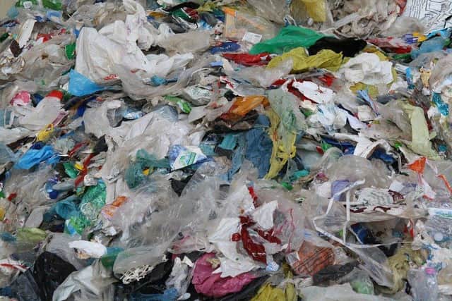 Plastic waste.