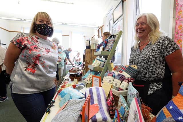 Yvonne Campbell, left, and Sam Sinclair in one of the community rooms
Picture: Chris Moorhouse (jpns 310721-29)