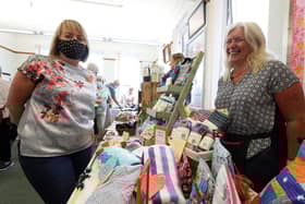 Yvonne Campbell, left, and Sam Sinclair in one of the community rooms
Picture: Chris Moorhouse (jpns 310721-29)