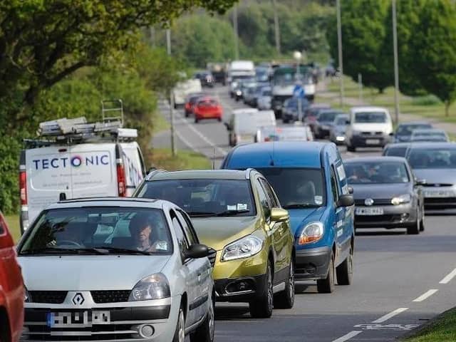 Traffic is building onto the M3.