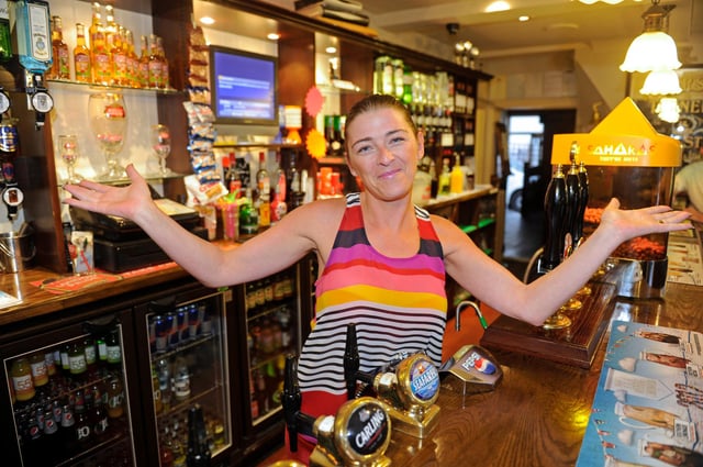 Inside The Brewers Arms pub in Milton in 2012. Pictured: Jo Clarke-Johnstone who is the landlady. Picture: Ian Hargreaves (122917-3)