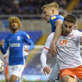 Owen Dale in Championship action for Blackpool against Birmingham last season    Picture: Tony Marshall/Getty Images