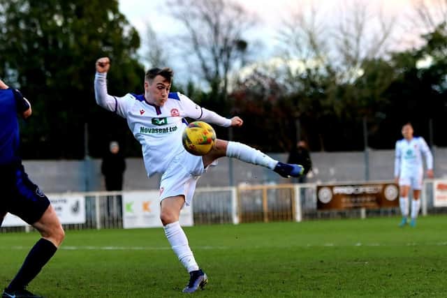 Gosport forward Ryan Pennery is a doubt to face Farnborough after missing the midweek trip to Hendon through illness Picture: Tom Phillips