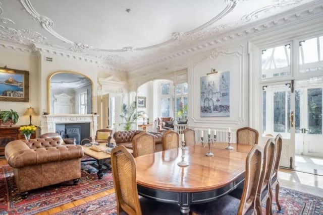 The listing says: "Originally Brankesmere House was built and became the family home for Sir John Brickwood, proprietor of the Brickwoods brewing business, and would have been about 10,000 sqft (900sqm) in floor area with extensive grounds."