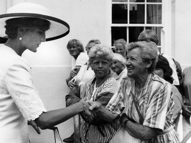 Princess Diana taken during her visit to Portsmouth in August 199. Picture: The News Portsmouth archives