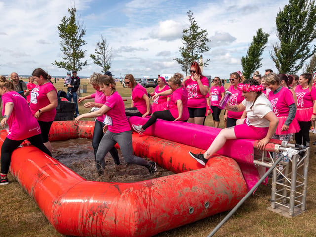 Getting dirty at the Pretty Muddy event
