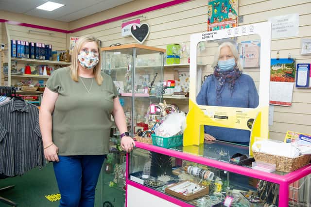 Solent Diabetes Association in High Street Gosport. Manager Sam Memmott and shop volunteer, Cecilia WindeBank