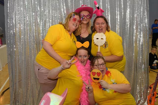 Pictured is: Marvels and Meltdown staff get into the spirit on the photographers stand
Picture: Keith Woodland (131121-20)