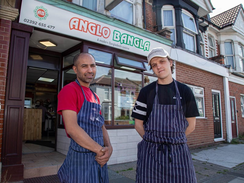 Anglo Bangla received two votes from our readers. Pictured: Owner Kamran Islam and Girts Zartmanis at Anglo Bangla.