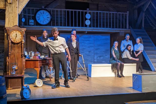 HSDC students on stage performing their reimagined production of The Winter’s Tale