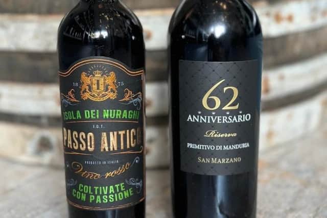 From left to right - Passo Antico and Primitivo di Manduria