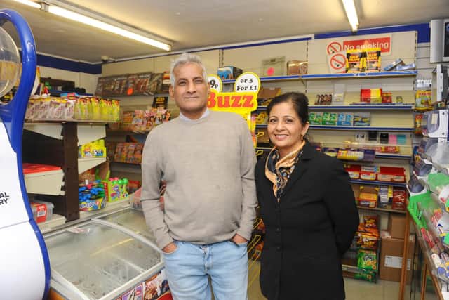 Rakesh and Parveen Basra are standing down as the owners at Stop 'N' Go newsagents in Arundel Street, Portsmouth.Picture: Sarah Standing (291020-7074)