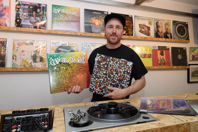 Alex Cave, the founder of Nothing Ventured Vinyl. Picture: Keith Woodland