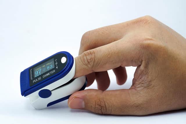 Pulse oximeter used to measure pulse rate and oxygen levels

Picture: Shutterstock