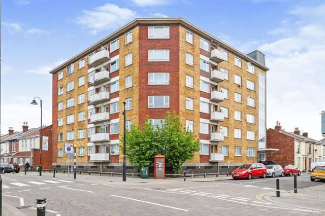 This two bedroom apartment in Bramble Road, Southsea, is on the market for £165,000. It is listed by Purplebricks.