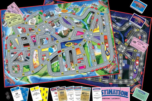 Order now! Don’t miss out on the Destination Portsmouth board game, revamped with the help of local businesses to mark its 20th anniversary. Picture – supplied.