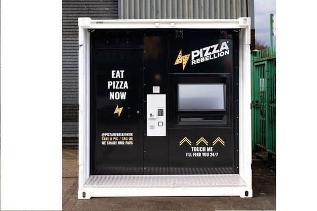 A pizza vending machine similar to one that was planned for the D-Day Museum car park