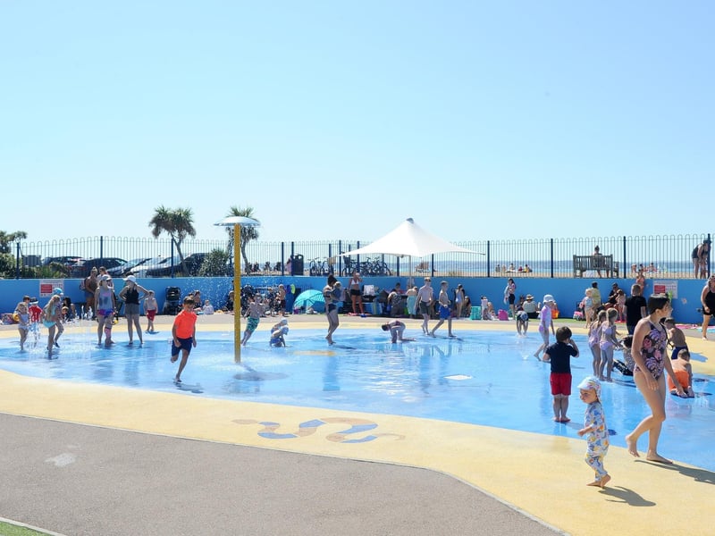 Gosport Splash Park near Pebble Beach Car Park at Stokes Bay, Gosport is currently closed for essential maintenance. However when open the free facility is open daily from 10am to 7pm.