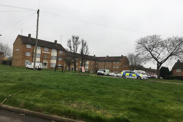 Ringwood House in Leigh Park where police carried out the raid