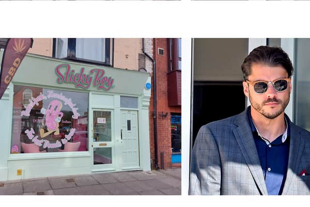 Sticky Boy in Albert Road, Southsea, and Richard Dexter, who was jailed for swindling a woman he'd met on Tinder
Pictures: Fiona Callingham / Solent News