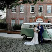 Dulcie and Pete May on their wedding day. Picture: Mark Robbins Photography