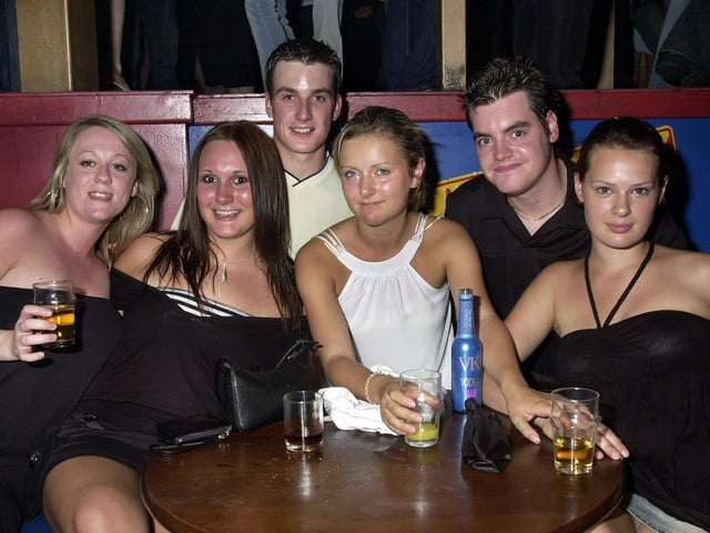 Revellers having a good time at the Route 66 nightclub in Guildhall Walk, Portsmouth - (043813-0008)