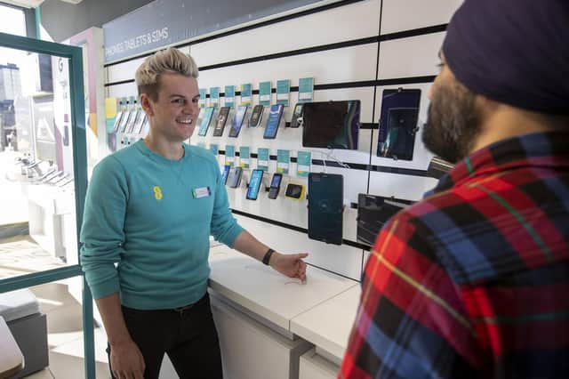 EE has launched a same day repair service in its store in Commercial Road Portsmouth 