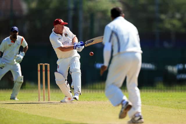 Gary West (Fareham & Crofton 2nds) batting v Kerala
Picture: Chris Moorhouse