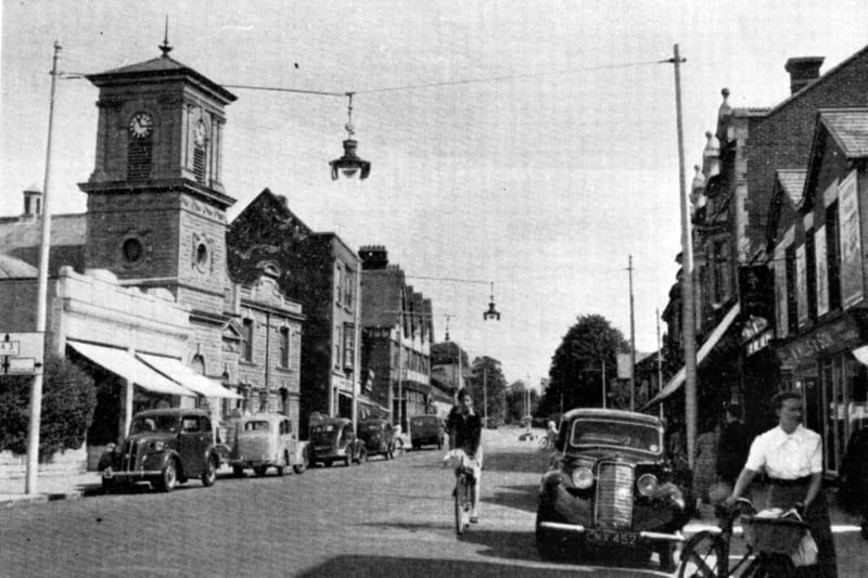A quiet time in Waterlooville when the A3 London Road used to pass though.